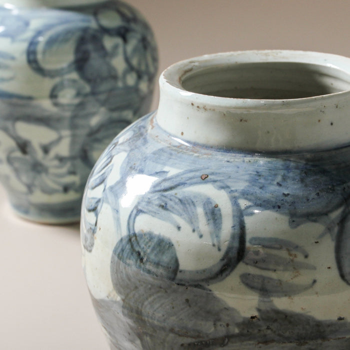 Chinese Decorative Jiangxi Pot - Few and Far - Planters & Pots