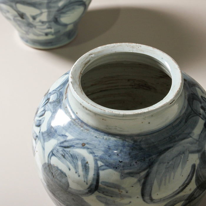 Chinese Decorative Jiangxi Pot - Few and Far - Planters & Pots