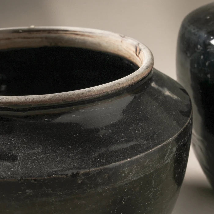 Chinese Vintage Glazed Vessel - Few and Far - Planters & Pots