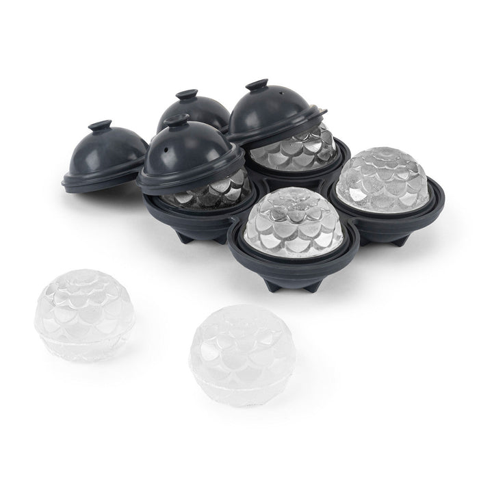 Cocktail Ice Cube Tray - Charcoal Petal