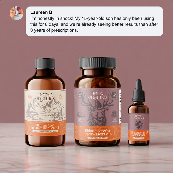 Complete Gut Repair & Hormonal Balance System for Female Acne-Prone Skin