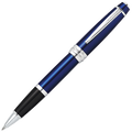 Full view of the Cross dark Blue bailey Lacquer ballpoint pen.