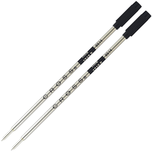 Cross Black Ballpoint Refills with Fine Nib.
