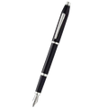 This Cross Black Lacquer Century II Fountain Pen has polished chrome trims and a glossy black barrel and cap.