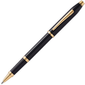 The Cross black lacquer rollerball pen in the Century II collection.