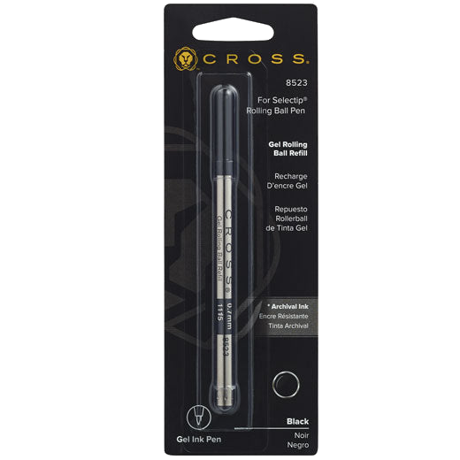 Cross Selectip Gel Rollerball Refill in Black packaging.