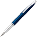 The Cross ATX Translucent Blue Lacquer with Stainless Steel Nib.