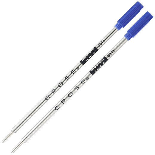 Cross Ballpoint Refills in Blue with Medium Nib.