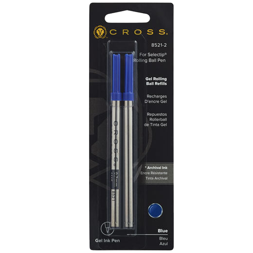 Cross Blue Selectip Rollerball refills in packet.