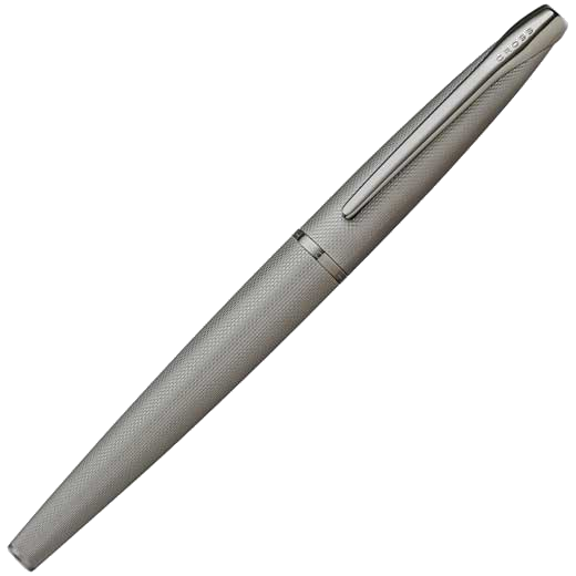 This Cross Brushed Titanium Gray ATX Fountain Pen features PVD fittings.