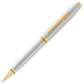 This Chrome Coventry Ballpoint Pen with Gold Trim was designed by Cross.