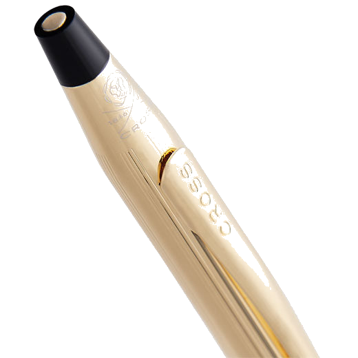 This Cross Classic Century 23KT Gold-Plated Ballpoint Pen comes with a small clip.