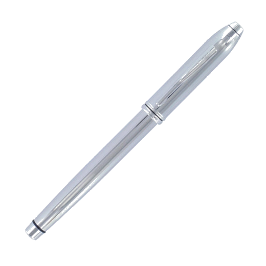 The Townsend Lustrous Chrome fountain pen by Cross.