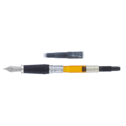 Ink cartridge system of the Townsend Lustrous Chrome fountain pen by Cross