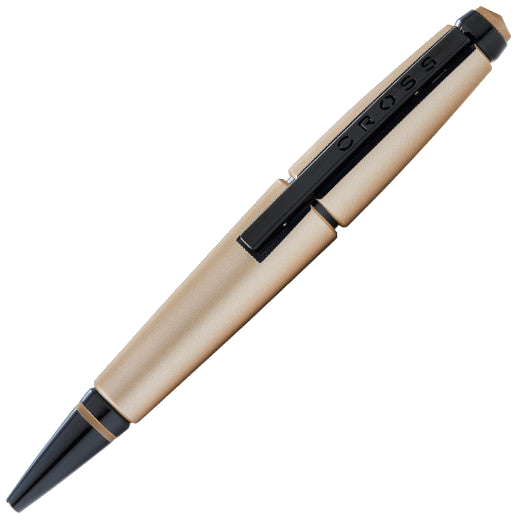 This Cross Matte Hazelnut Edge Gel Rollerball Pen can be engraved on the cap.