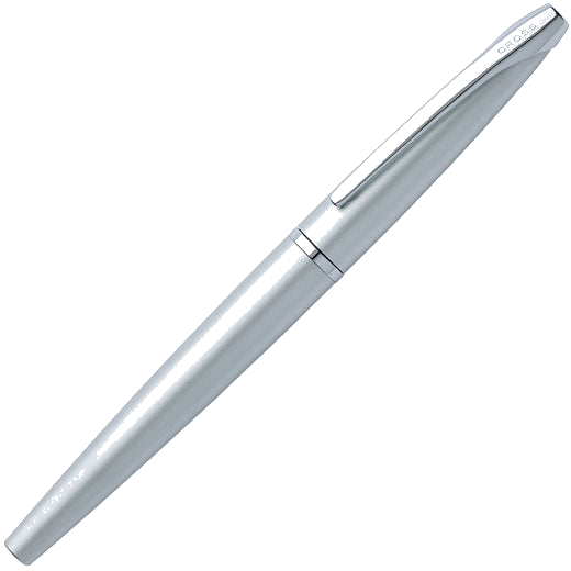 This Cross Pure Chrome ATX Rollerball Pen can be engraved on the cap.