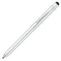 This Cross Tech3+ Chrome Multi-Function Ballpoint Pen has the brand name engraved on the clip in a subtle way.