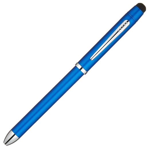 This Tech3+ Metallic Blue and Chrome Multi-Function Pen by CROSS looks great on your desk or workspace and is practical and stylish.