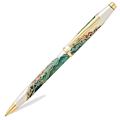 This Wanderlust Borneo Ballpoint Pen by Cross is inspired by the lush forests of the world and has various shades of green with sepia tones.
