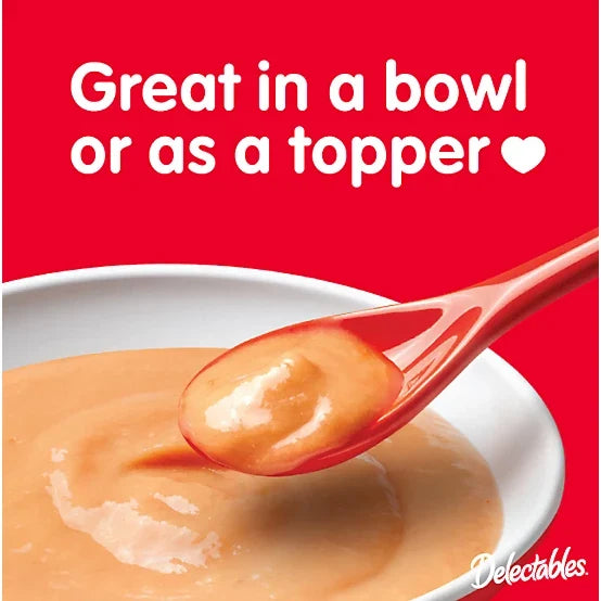 Delectables Bisque Variety Pack Lickable Cat Treat and Topper, 30 ct.