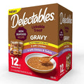 Delectables Gravy Non-Seafood Recipe Variety Pack Lickable Cat Treat and Topper, 12 ct.