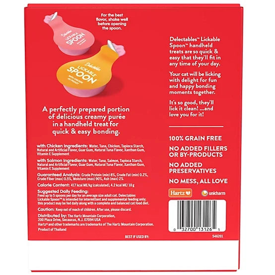 Delectables Lickable Spoon Variety Pack Handheld Creamy Cat Treat, 20 ct.