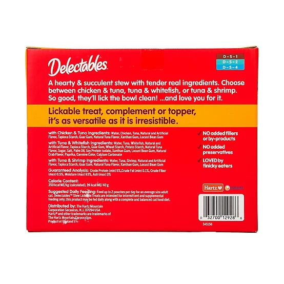 Delectables Stew Variety Pack Lickable Cat Treat and Topper, 30 ct.