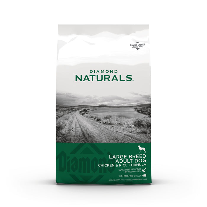 Diamond Naturals Large Breed Adult Chicken and Rice Formula Dry Dog Food, 40 lb. Bag