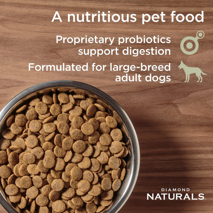 Diamond Naturals Large Breed Adult Chicken and Rice Formula Dry Dog Food, 40 lb. Bag