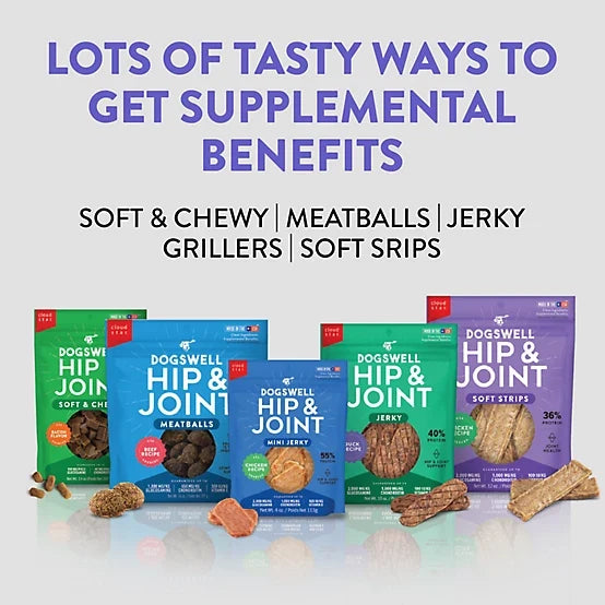 Dogswell Hip & Joint Jerky Treats, Beef Recipe 12 oz.