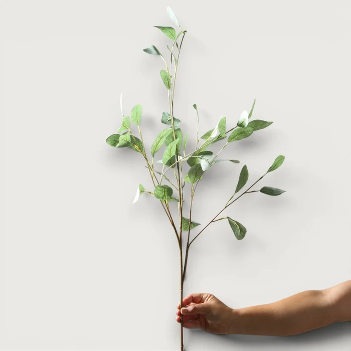 Eucalypt Leaf Branch 95cm Green