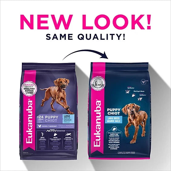 Eukanuba Puppy Large Breed Chicken Formula Dry Dog Food, 33lb