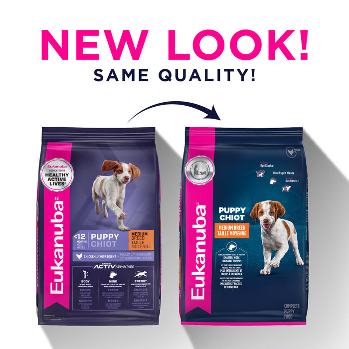 Eukanuba Puppy Medium Breed Dry Dog Food, 33 lb