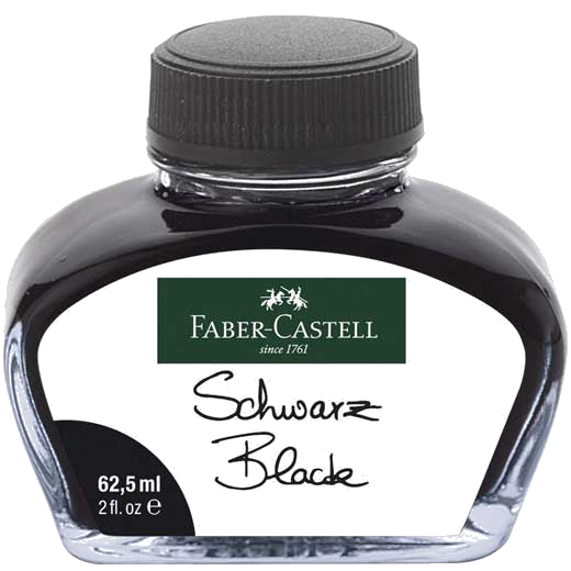 Graf von Faber-Castell Black Fountain Pen Ink Bottle.