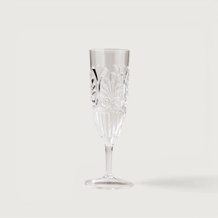 Flemington Acrylic Champagne Flute Clear