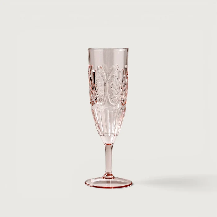 Flemington Acrylic Champagne Flute Pale Pink