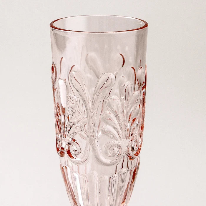 Flemington Acrylic Champagne Flute Pale Pink