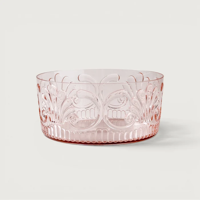 Flemington Acrylic Salad Bowl Pale Pink