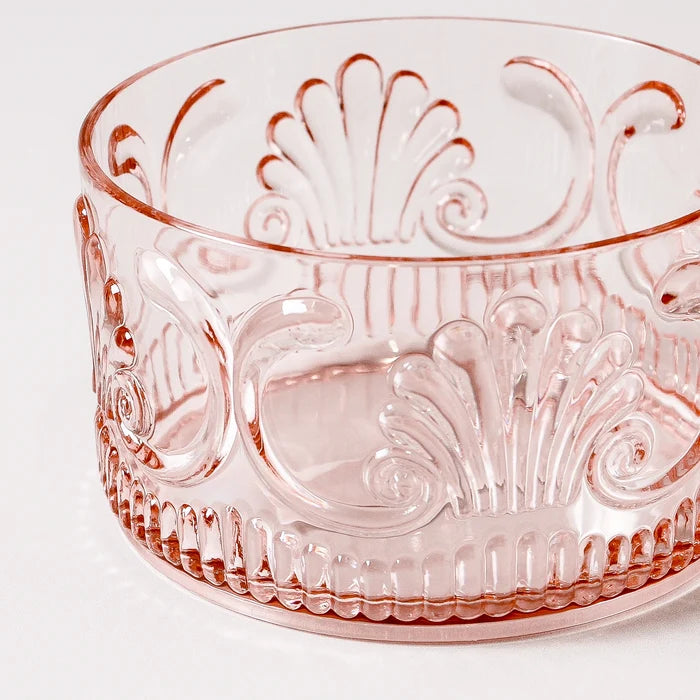 Flemington Acrylic Snack Bowl Pale Pink
