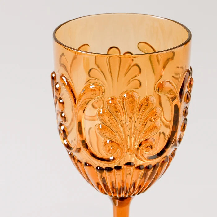 Flemington Acrylic Wine Glass Amber