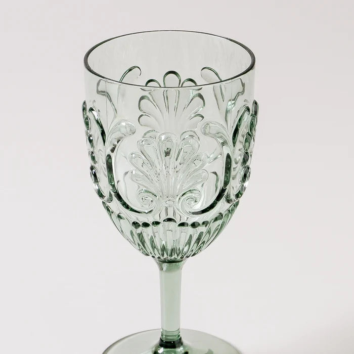 Flemington Acrylic Wine Glass Green