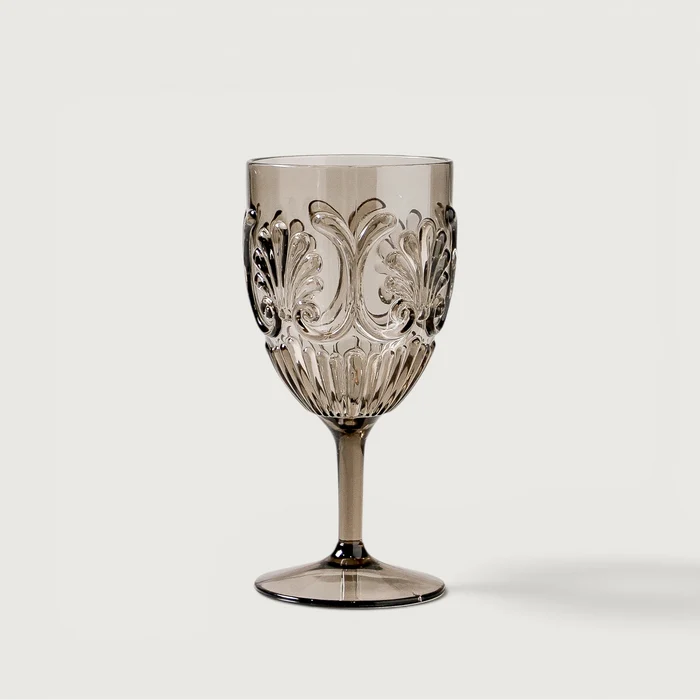 Flemington Acrylic Wine Glass Smoke
