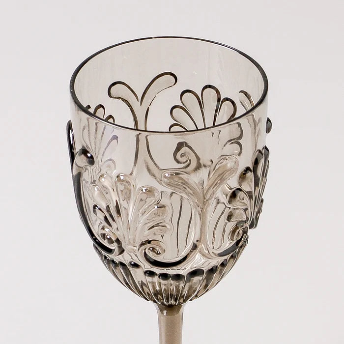 Flemington Acrylic Wine Glass Smoke
