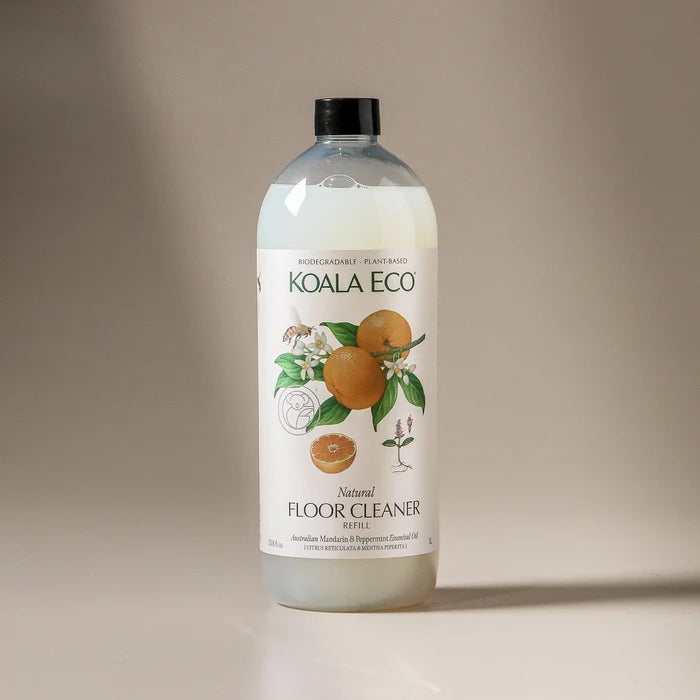 Floor Cleaner - Peppermint and Mandarin - Refill 1000ml - Few and Far - Soaps & Cleaning