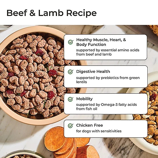 Freshpet Vital, Fresh Dog Food, Grain Free Beef & Lamb Recipe, 5.5 lbs.