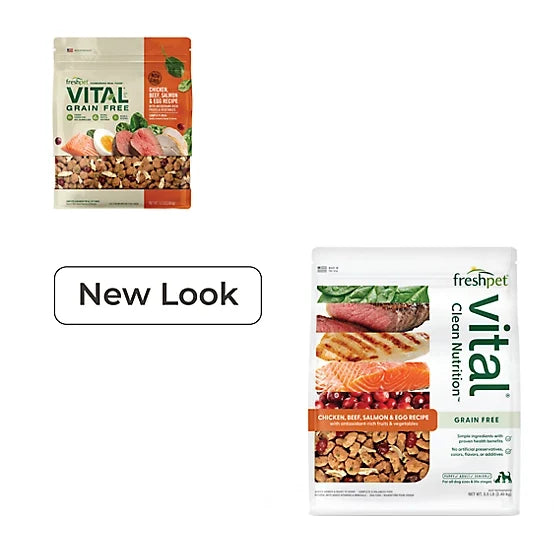 Freshpet Vital, Fresh Dog Food, Grain Free Chicken, Beef, Salmon, & Egg Recipe, 5.5lbs.