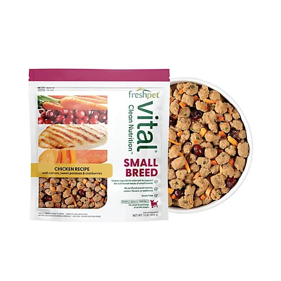 Freshpet Vital, Fresh Dog Food, Grain Free Small Breed Chicken Recipe, 1 lb.