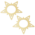 These 18 KT. Gold Plated Christmas Star Napkin Ring/Table Card Holders are made by Georg Jensen.
