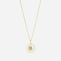 The 18 kt. Gold Plated Sterling Silver Large Daisy Pendant by Georg Jensen.
