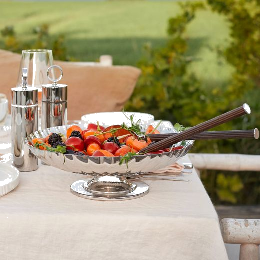 This Bernadotte Smoked Oak & Stainless Steel Salad Servers by Georg Jensen make a lovely gift for a new home owner and can add a bit of luxe to your serveware.